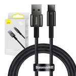 Kép 1/9 - Baseus Tungsten Gold USB - USB-C kábel, 100W, 1m (fekete)