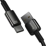 Kép 6/9 - Baseus Tungsten Gold USB - USB-C Kábel, 100W, 2m (fekete)