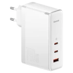 Kép 2/6 - Baseus GaN5 Pro Gyorstöltő, 2xUSB-C + USB, 140W (fehér)