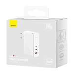 Kép 5/6 - Baseus GaN5 Pro Gyorstöltő, 2xUSB-C + USB, 140W (fehér)