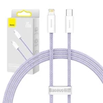 Kép 1/6 - Baseus Dynamic 2 series USB-C - Lightning töltőkábel, adatkábel, 20W, 1m (lila)