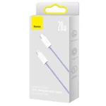 Kép 5/6 - Baseus Dynamic 2 series USB-C - Lightning töltőkábel, adatkábel, 20W, 1m (lila)