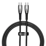 Kép 2/6 - Baseus Glimmer USB-C - USB-C kábel, 100W, 1m (fekete)