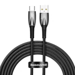Kép 2/6 - Baseus Glimmer USB-A - USB-C töltőkábel, 100W, 2m (fekete)