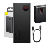 Kép 1/7 - Baseus Adaman Metal Powerbank, 20000mAh, 2xUSB, USB-C, Lightning, microUSB  22.5W (fekete)