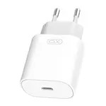 Kép 3/3 - XO L91 Wall Charger, USB-C, 25W + USB-C to Lightning Cable (White)