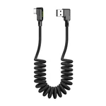 Kép 1/5 - USB-USB-C kábel, Mcdodo CA-7310, szögletes, 1,8 m (fekete)