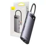 Kép 1/10 - Baseus StarJoy Series Hub 8 az 1-ben USB-C - 3x USB 3.1 + HDMI + USB-C PD + RJ45 + microSD/SD
