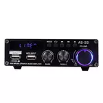 Kép 1/2 - Blitzwolf AS-22 audio amplifier, 45W, Bluetooth 5.0, USB + remote control (black)