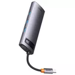 Kép 5/7 - Baseus StarJoy Metal Glam 8 az 1-ben Hub, USB-C - HDMI, 3 x USB 3.0, USB-C PD, RJ45, SD/TF