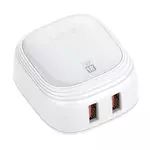 Kép 2/4 - Wall charger  LDNIO A2512Q 2USB 18W + Lightning cable
