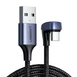 Kép 2/2 - UGREEN USB 2.0 A-C kábel, 1 m (fekete)