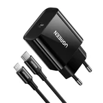 Kép 2/3 - UGREEN USB-C hálózati töltő, 20 W, PD3.0 (fekete)