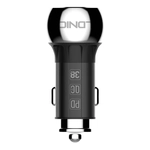 Kép 2/4 - LDNIO C1 USB, USB-C Car charger + USB-C - Lightning Cable