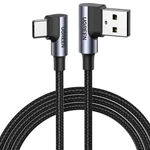 Kép 2/5 - UGREEN US176 USB-C - USB-A 2.0 kábel, 3A, 3m (fekete)