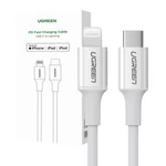 Kép 1/3 - UGREEN 3A US171 Lightning USB-C kábel, 1,5m (fehér)