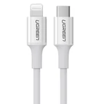 Kép 2/3 - UGREEN 3A US171 Lightning USB-C kábel, 1,5m (fehér)