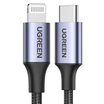 Kép 2/4 - UGREEN PD 3A US304 Lightning USB-C kábel, 1.5m (black)
