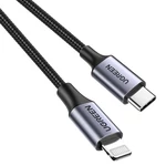 Kép 3/4 - UGREEN PD 3A US304 Lightning USB-C kábel, 1.5m (black)