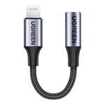 Kép 2/2 - Adapter audio Ugreen US211 Lightning do Mini Jack 3.5mm 0.1m (czarny)