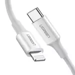 Kép 3/4 - UGREEN US171 Lightning USB-C Kábel, 3A, 0.25m (fehér)