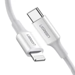 Kép 3/4 - UGREEN US171 USB-C - Lightning kábel, 3A, 0,25m (fehér)