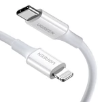 Kép 4/4 - UGREEN US171 USB-C - Lightning kábel, 3A, 0,25m (fehér)