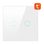 Kép 2/3 - ZigBee Avatto érintőkapcsoló LZTS02-EU-W2 Dupla semleges TUYA (fehér)