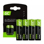 Kép 1/2 - Green Cell Rechargeable Batteries Sticks 4x AA R6 2600mAh