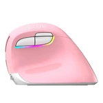 Kép 2/2 - Delux M618 Mini DB BT+2.4G 2400DPI vezeték nélküli ergonomikus egér (rózsaszín)