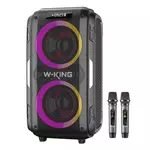 Kép 1/5 - Wireless Bluetooth Speaker W-KING T9 Pro 120W + 2 microphones (black)