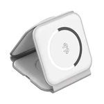 Kép 2/5 - Choetech T588-F 3in1 mágneses induktív töltő 15W (fehér)
