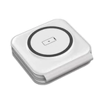 Kép 3/5 - Choetech T588-F 3in1 mágneses induktív töltő 15W (fehér)