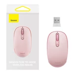 Kép 1/10 - Baseus F01B vezeték nélküli egér, Tri-mode 2.4G BT 5.0 1600 DPI (rózsaszín)