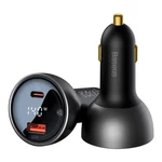 Kép 3/9 - Baseus Superme autós töltő, USB, USB-C, 140W (fekete)
