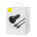Kép 8/9 - Baseus Superme autós töltő, USB, USB-C, 140W (fekete)