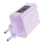 Kép 1/4 - Wall charger Acefast A45, 2x USB-C, 1xUSB-A, 65W PD (purple)