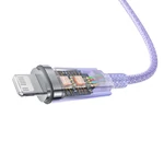 Kép 6/10 - Baseus Explorer Series USB-C / Lightning gyorstöltő kábel 1m, 20W (lila)