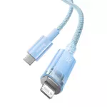Kép 7/10 - Fast Charging cable Baseus USB-C to Lightning  Explorer Series 1m, 20W (blue)