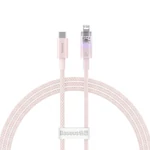 Kép 2/10 - Baseus Lightning Explorer Series USB-C gyors töltőkábel 1m, 20W (rózsaszín)