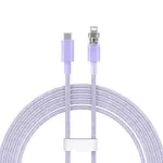 Kép 3/10 - Fast Charging cable Baseus USB-C to Lightning  Explorer Series 2m, 20W (purple)