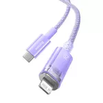 Kép 7/10 - Fast Charging cable Baseus USB-C to Lightning  Explorer Series 2m, 20W (purple)
