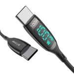 Kép 4/4 - BlitzWolf BW-TC23 USB-C-USB-C kábel kijelzővel, 100W, 1,8m (fekete)