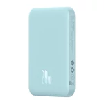 Kép 2/12 - Baseus Magnetic Mini, vezeték nélküli powerbank, MagSafe, 6000mAh, USB-C, 20W (kék)