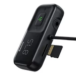 Kép 4/8 - Baseus S-16 Autós Bluetooth MP3-lejátszó + töltő, T alakú, OS (fekete)