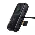 Kép 4/8 - Car Bluetooth MP3 Player + Charger Baseus T Shaped S-16 Black OS