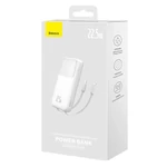 Kép 7/9 - Baseus Powerbank Comet 10000mAh, USB - USB-C, lightning, 22.5W (fehér)