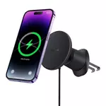Kép 2/6 - magnetic Car Phone Holder Baseus with wireless charging CW01 (Black)