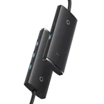 Kép 4/9 - Baseus OS-Lite hub, Adapter, 4-Port, USB-C, 25cm (fekete)
