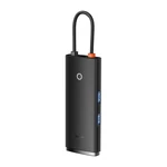 Kép 2/9 - Baseus OS Lite hub 6 portos USB-C - 2x USB 3.0 + USB-C PD + HDMI + SD/TF (fekete)